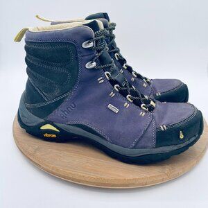 Ahnu Montara Boots Womens 8 Purple Leather Lace Up Outdoor Hiking